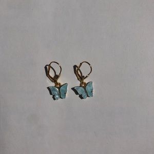 Blue Butterfly Earrings